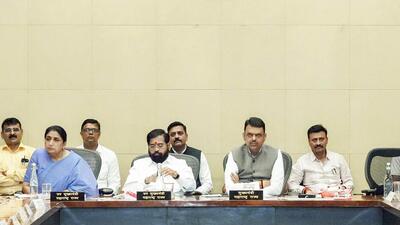 Mumbai, May 26 (ANI): Maharashtra Chief Minister Devendra Fadnavis chairs the Cabinet Sub-Committee of the Industries Department meeting with Deputy Chief Ministers Eknath Shinde and Sunetra Ajit Pawar, in Mumbai on Tuesday. (@CMOMaharashtra X/ANI Photo) (@CMOMaharashtra X) Mumbai, May 26 (ANI): Maharashtra Chief Minister Devendra Fadnavis chairs the Cabinet Sub-Committee of the Industries Department meeting with Deputy Chief Ministers Eknath Shinde and Sunetra Ajit Pawar, in Mumbai on Tuesday. (@CMOMaharashtra X/ANI Photo) (@CMOMaharashtra X)