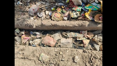 Officials blamed years of accumulated silt and disconnected drainage links for recurring flooding problems. (HT) Officials blamed years of accumulated silt and disconnected drainage links for recurring flooding problems. (HT)