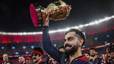 Virat Kohli with the IPL 2026 trophy. (X images) Virat Kohli with the IPL 2026 trophy. (X images)