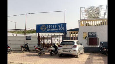The victim was a resident of Chapraula in Badalpur, Gautam Budh Nagar, and had gone to the pool along with his three or four friends. The pool charges per hours, officials said. (Sakib Ali/HT Photo) The victim was a resident of Chapraula in Badalpur, Gautam Budh Nagar, and had gone to the pool along with his three or four friends. The pool charges per hours, officials said. (Sakib Ali/HT Photo)