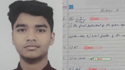 সিবিএসই-র মূল্যায়ন প্রক্রিয়া নিয়ে বড়সড় বিতর্কের মাঝে এক পড়ুয়ার অভিযোগকে সত্যি বলে মেনে নিল বোর্ড। সিবিএসই-র মূল্যায়ন প্রক্রিয়া নিয়ে বড়সড় বিতর্কের মাঝে এক পড়ুয়ার অভিযোগকে সত্যি বলে মেনে নিল বোর্ড।