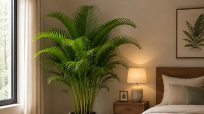 <p>areca palm: వక్క మొక్క - ఫెంగ్ షుయ్ ప్రకారం, వక్క మొక్క కూడా పడకగదికి సరైన మొక్క. గదికి రిలాక్సింగ్ లుక్ ఇవ్వడంతో పాటు, ఈ మొక్క చుట్టుపక్కల వాతావరణాన్ని సానుకూలంగా చేస్తుంది.</p> <p>areca palm: వక్క మొక్క - ఫెంగ్ షుయ్ ప్రకారం, వక్క మొక్క కూడా పడకగదికి సరైన మొక్క. గదికి రిలాక్సింగ్ లుక్ ఇవ్వడంతో పాటు, ఈ మొక్క చుట్టుపక్కల వాతావరణాన్ని సానుకూలంగా చేస్తుంది.</p>