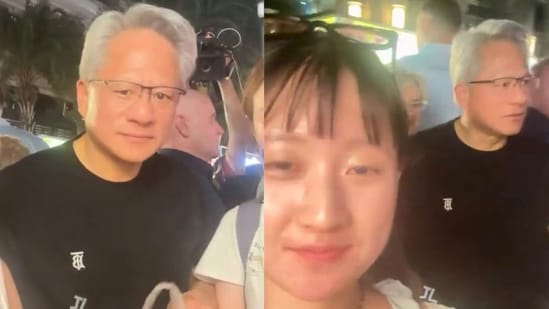 Nvidia CEO Jensen Huang at a Taiwan night market, (X/@CryptoMaster_70)
