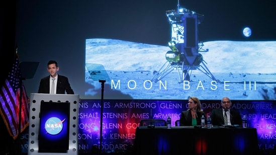 The contracts are part of NASA's broader Artemis program. (Getty Images via AFP)