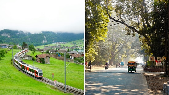 The Mumbai-based founder shared a post comparing India with Switzerland.