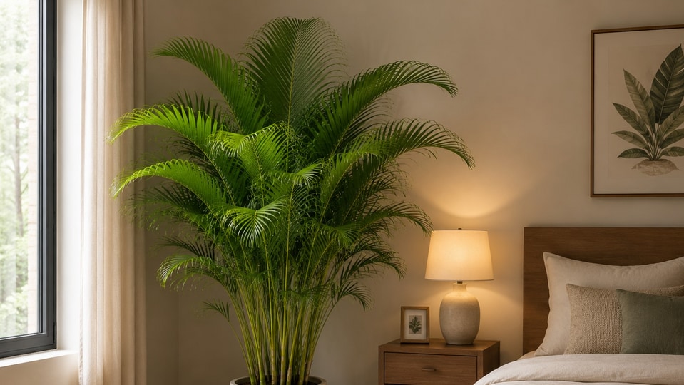 <p>areca palm: వక్క మొక్క - ఫెంగ్ షుయ్ ప్రకారం, వక్క మొక్క కూడా పడకగదికి సరైన మొక్క. గదికి రిలాక్సింగ్ లుక్ ఇవ్వడంతో పాటు, ఈ మొక్క చుట్టుపక్కల వాతావరణాన్ని సానుకూలంగా చేస్తుంది.</p>