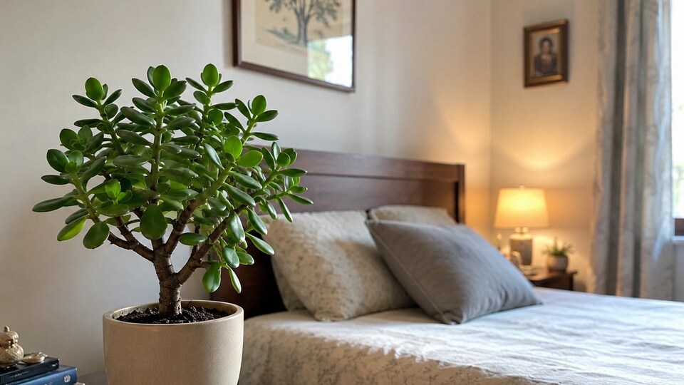 <p>Jade plant - జేడ్ ప్లాంట్‌ను కుబేర మొక్క అని కూడా అంటారు. వాస్తు పరంగా అదృష్టాన్ని తెచ్చే మొక్క ఇది. ఫెంగ్ షుయ్ ప్రకారం ఇది ఆనందం, శ్రేయస్సుతో కూడా ముడిపడి ఉంది. దీన్ని పడకగదిలో ఉంచడం వల్ల విశ్రాంతితో కూడా నిద్ర వస్తుందని కూడా నమ్ముతారు.</p>