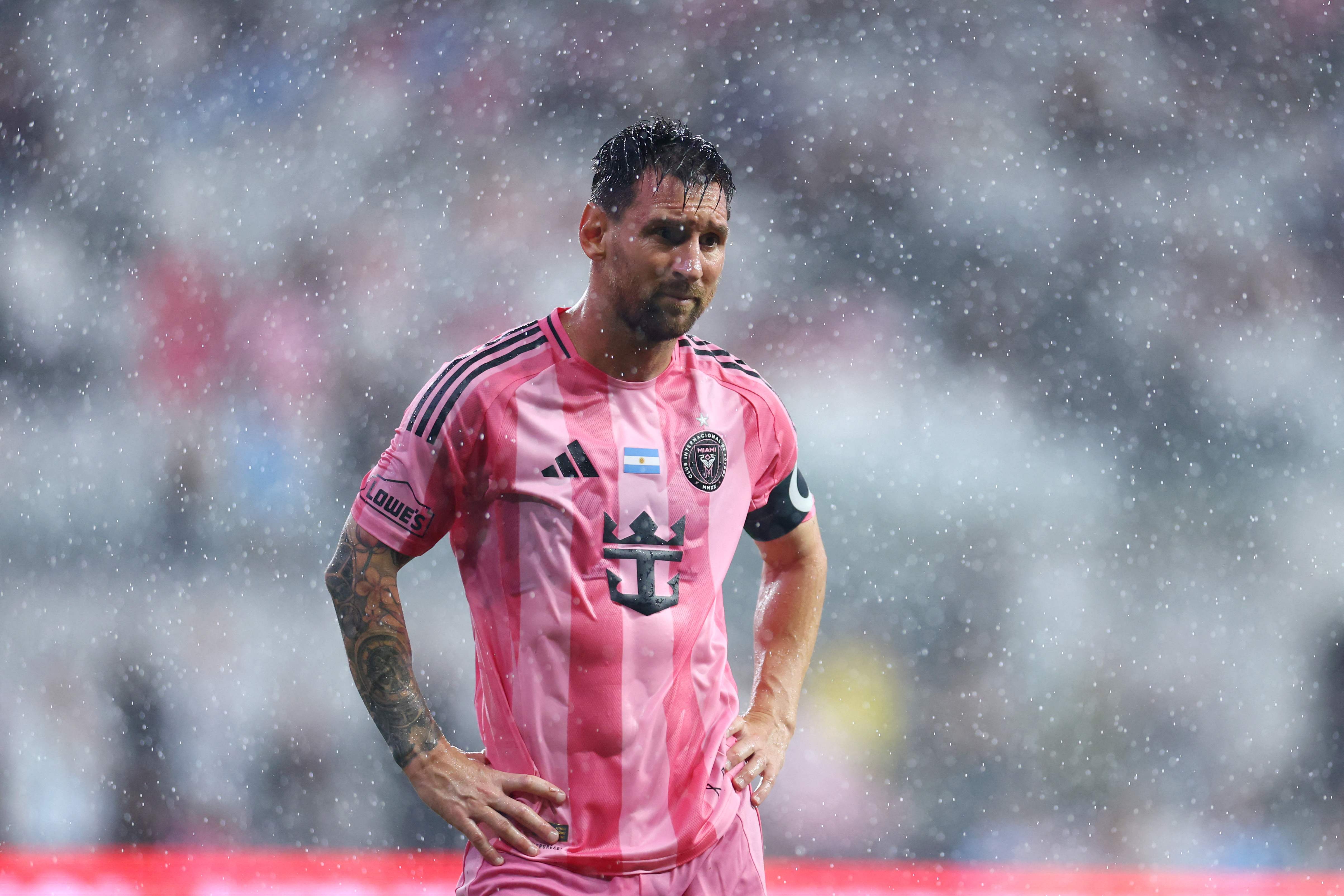 Lionel Messi has muscle fatigue in his left hamstring. (Getty Images via AFP) Lionel Messi has muscle fatigue in his left hamstring. (Getty Images via AFP)