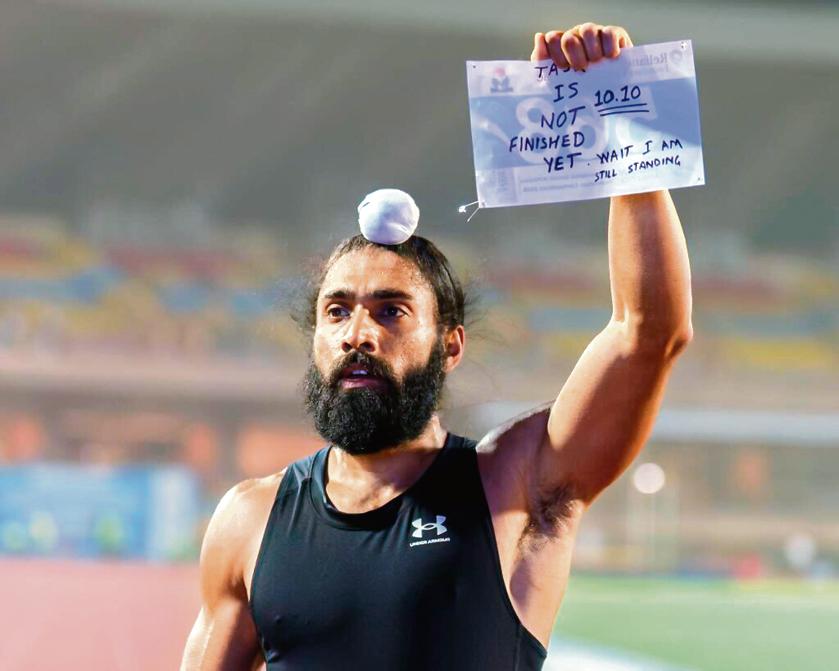 Gurindervir reveals the note he wrote on the eve of his record-breaking race.