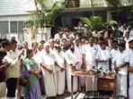 Just as a meltdown appeared inevitable, the divided AIADMK leadership has agreed to sail together and survive the storm. (ANI)