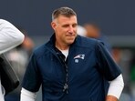 Mike Vrabel returned to the Patriots spotlight and praised his wife and sons after weeks of controversy. Mike Vrabel returned to the Patriots spotlight and praised his wife and sons after weeks of controversy.