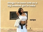 From being told to 'hide at all costs' to receiving invasive DMs, Piyali Roy is exposing the reality of living under the constant gaze of a judgmental society. (Instagram/ pilllss.r)