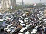 Officials said they have cancelled four driving licenses of drivers who caused accidents with their vehicles, like the trucks and cars. (HT Archive)