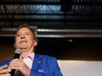 Ken Paxton pictured during a campaign event at The Angry Elephant in Magnolia, Texas, US.