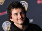 Chalamet was presented with the Chipotle Celebrity Card courtside at Madison Square Garden during an NBA Eastern Conference Finals game.