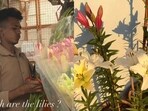 A woman was shocked by the price of lilies at a flower shop.
