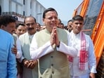 Uttarakhand Chief Minister Pushkar Singh Dhami at an inauguration event in Almora, where projects covering roads, water supply, education and civic infrastructure were launched. 