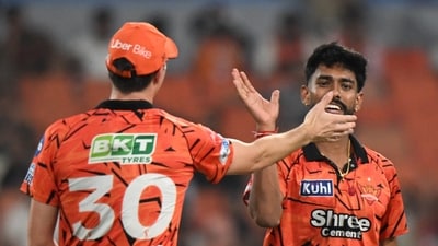 Praful Hinge led a comeback for SRH. They managed to keep RR down to 243/8. (ANI Pic Service) Praful Hinge led a comeback for SRH. They managed to keep RR down to 243/8. (ANI Pic Service)