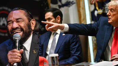 US Rep. Al Green (L) and Donald Trump. (AFP and Bloomberg) US Rep. Al Green (L) and Donald Trump. (AFP and Bloomberg)