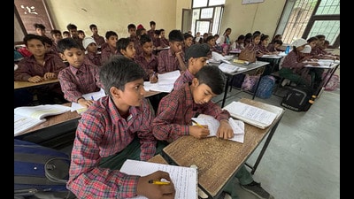 The Union education ministry flagged the dip of nearly 1.76 lakh in enrolment at the pre-primary and elementary levels. The Union education ministry flagged the dip of nearly 1.76 lakh in enrolment at the pre-primary and elementary levels.