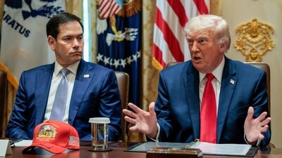 U.S. President Donald Trump and Secretary of State Marco Rubio attend a cabinet meeting in the Cabinet Room at the White House, in Washington, D.C., U.S., May 27, 2026. REUTERS/Evan Vucci (REUTERS)