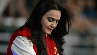 Bollywood actress and Punjab Kings' co-owner Preity Zinta at a 2026 Indian Premier League (IPL) T20 match. (Photo by TAUSEEF MUSTAFA / AFP) / -- IMAGE RESTRICTED TO EDITORIAL USE - STRICTLY NO COMMERCIAL USE -- (AFP) Bollywood actress and Punjab Kings' co-owner Preity Zinta at a 2026 Indian Premier League (IPL) T20 match. (Photo by TAUSEEF MUSTAFA / AFP) / -- IMAGE RESTRICTED TO EDITORIAL USE - STRICTLY NO COMMERCIAL USE -- (AFP)