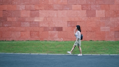 Read more to find out how "fart walks" can help with digestion. (Unsplash) Read more to find out how "fart walks" can help with digestion. (Unsplash)