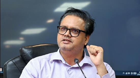Delhi Chief Electoral Officer Ashok Kumar, IAS, holds a media briefing on Phase-III of Special Intensive Revision. (ANI)