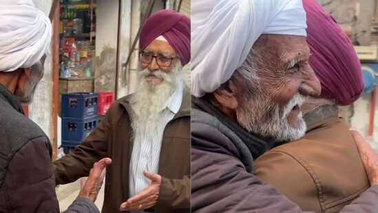 Two friends reunited after 78 years. (Instagram/@lovely_singh9213)