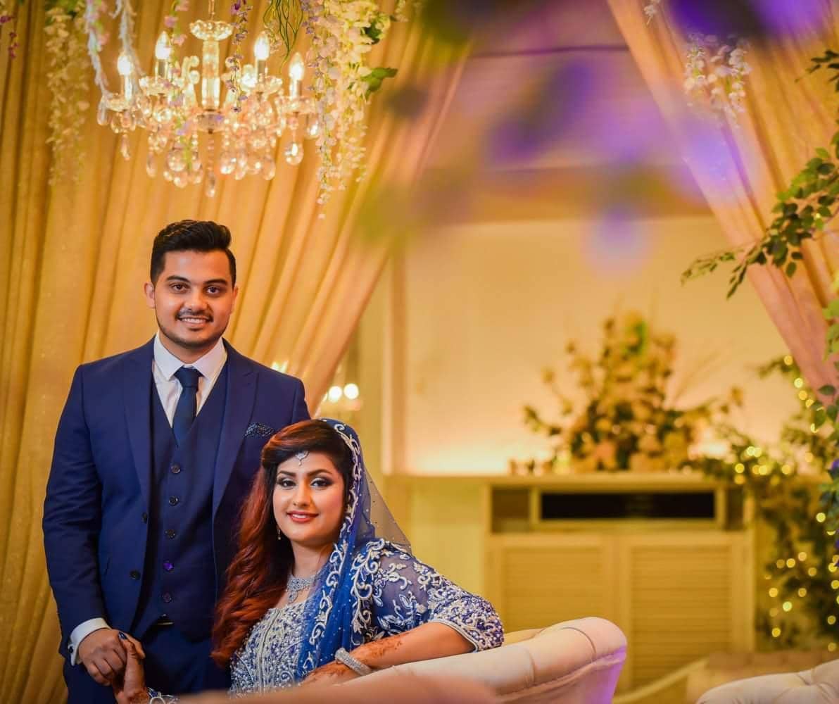 Mavin Alphonse and Tuaha Sultan at the Valima ceremony in Pakistan. (Tuaha Sultan) Mavin Alphonse and Tuaha Sultan at the Valima ceremony in Pakistan. (Tuaha Sultan)