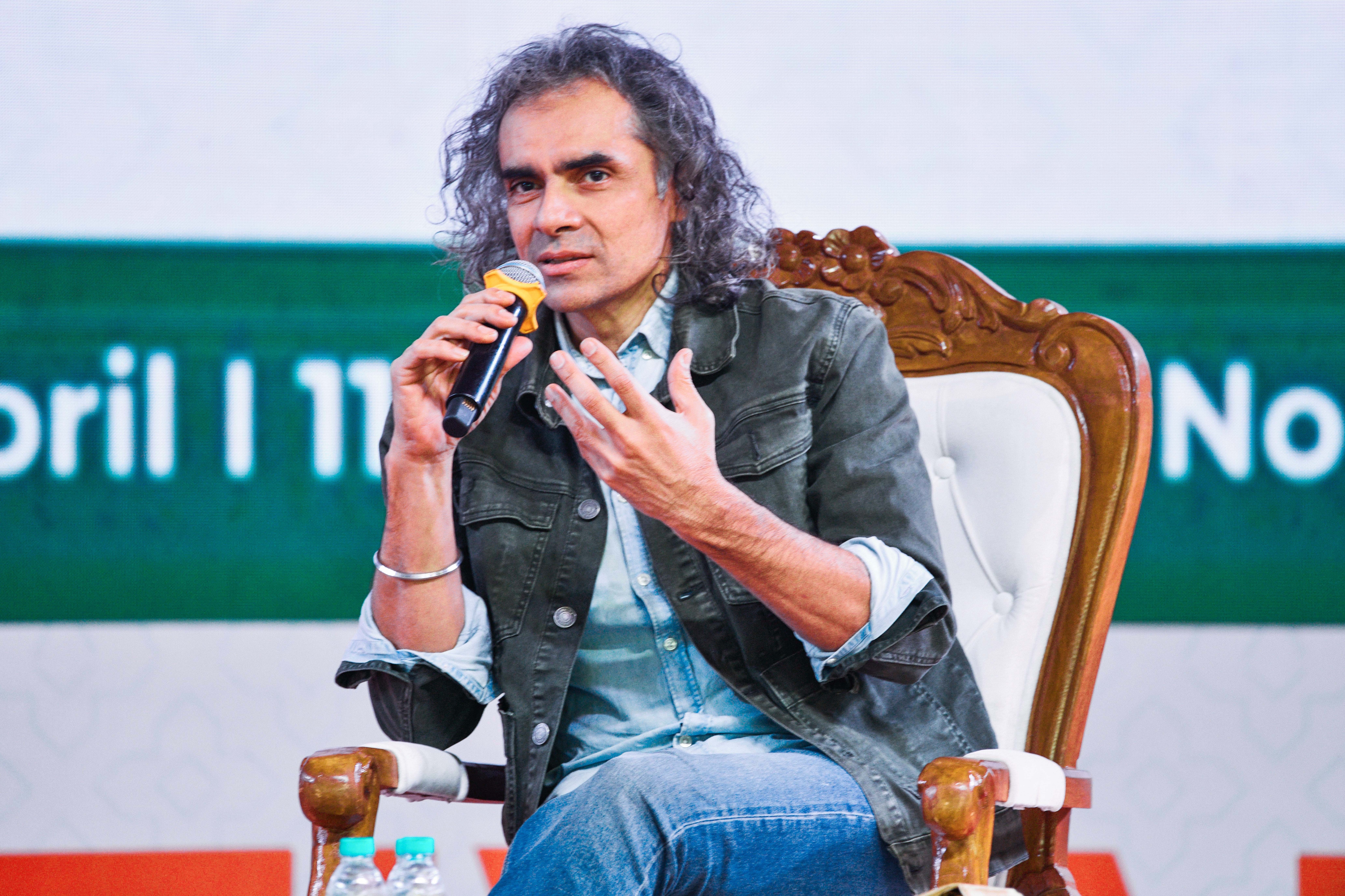 Imtiaz Ali at the Doon Book Festival, in Dehradun. (Virender Singh Negi/ANI) Imtiaz Ali at the Doon Book Festival, in Dehradun. (Virender Singh Negi/ANI)