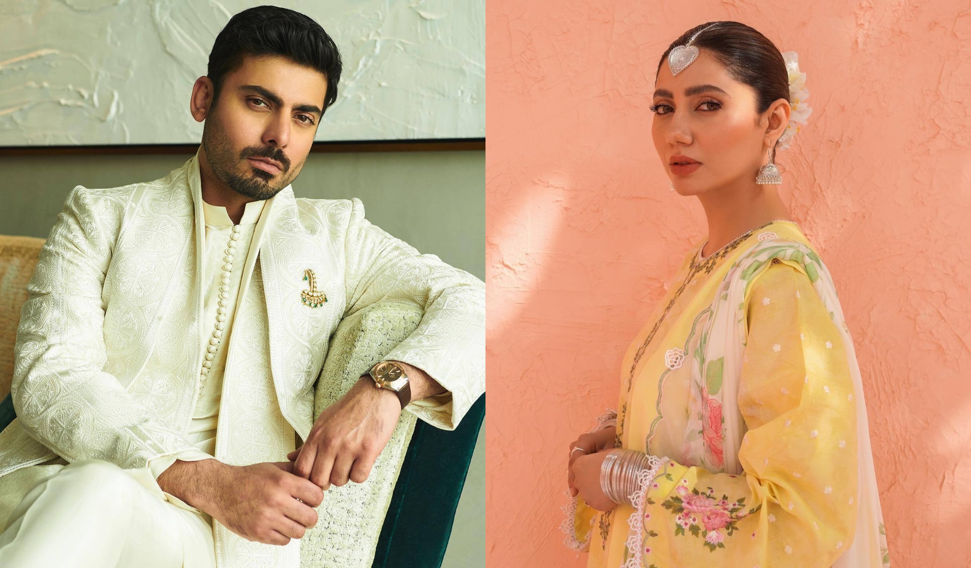 Pakistani actors Fawad Khan and Mahira Khan Pakistani actors Fawad Khan and Mahira Khan