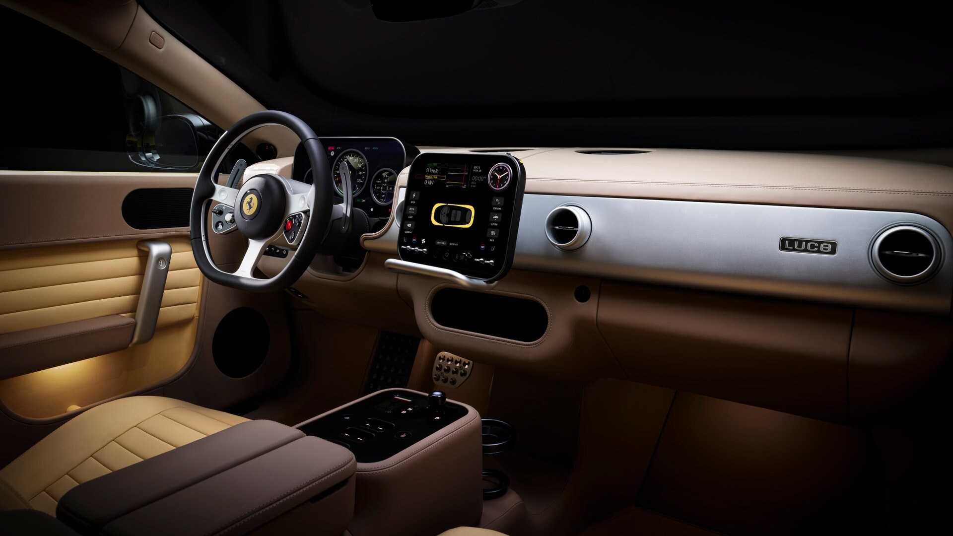 Luce interiors (Ferrari website)
