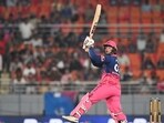 Rajasthan Royals' Vaibhav Sooryavanshi plays a shot during the Indian Premier League 2026 Eliminator match against Sunrisers Hyderabad in Mullanpur