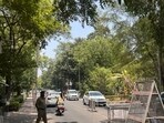 Cars seen on the Panjab University campus on vehicle-free Wednesday. (HT File) Cars seen on the Panjab University campus on vehicle-free Wednesday. (HT File)