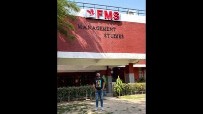 Girish will be starting his MBA at the Faculty of Management Studies(FMS) next month. Girish will be starting his MBA at the Faculty of Management Studies(FMS) next month.