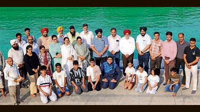 PSA president Surjit Singh Sandhu said a coaching camp for 20 probable water polo players selected during the trials would be held in Jalandhar from June 12 to July 3 before the final squad is announced. (HT Photo) PSA president Surjit Singh Sandhu said a coaching camp for 20 probable water polo players selected during the trials would be held in Jalandhar from June 12 to July 3 before the final squad is announced. (HT Photo)