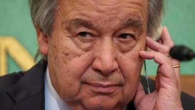 United Nations Secretary-General Antonio Guterres. Israel lashes out at UN chief over sexual violence report (REUTERS)