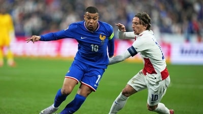 Will it be a hat-trick of World Cup finals for Kylian Mbappe's France? (AP Photo/Thibault Camus) Will it be a hat-trick of World Cup finals for Kylian Mbappe's France? (AP Photo/Thibault Camus)