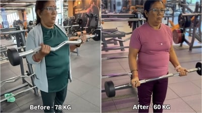 60-year-old woman transforms health through fitness, urges parents to start working out. (Instagram/@itshotfix) 60-year-old woman transforms health through fitness, urges parents to start working out. (Instagram/@itshotfix)