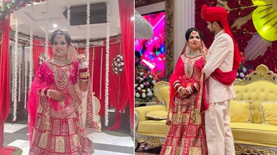 বিয়ে করলেন ঢিনচ্যাক পূজা। (Instagram) বিয়ে করলেন ঢিনচ্যাক পূজা। (Instagram)