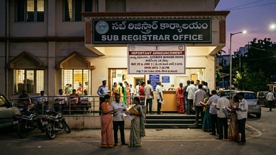 సబ్ రిజిస్ట్రార్ కార్యాలయాల్లో అదనపు పని వేళలు