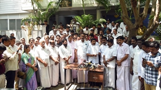 Just as a meltdown appeared inevitable, the divided AIADMK leadership has agreed to sail together and survive the storm. (ANI)