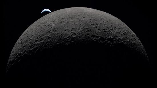 The Moon’s resources, from water ice that could fuel deep-space missions to rare minerals, add a dimension the 1960s race never had. (NASA via Reuters)