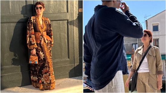 Twinkle Khanna explores Venice with son Aarav Kumar. (Instagram/@twinklerkhanna)