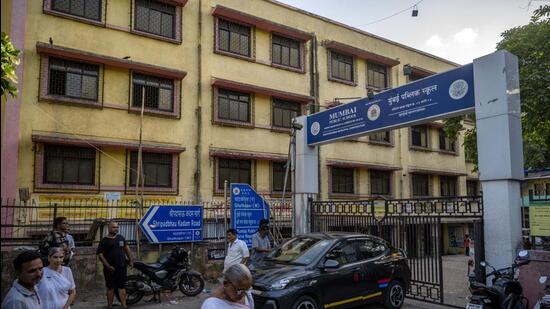 iiiMumbai, India - May 28, 2026: A view of the Barvenagar BMC School at Ghatkopar in Mumbai, India, on Thursday, May 28, 2026. (Photo by Satish Bate/ Hindustan Times) (Hindustan Times)