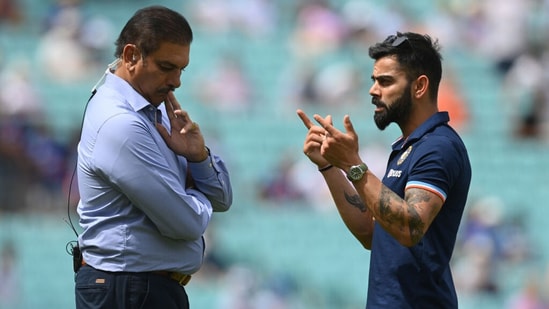 Virat Kohli and Ravi Shastri shared a fruitful relationship at India's helm, as both had a good understanding of the intensity and desire for battle required. (AFP)