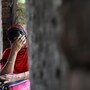হাকিমপুর সীমান্তে এক বাংলাদেশি অনুপ্রবেশকারী। (ছবি সৌজন্যে এএফপি)