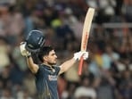 Shubman Gill hit a century against the Rajasthan Royals. 