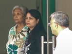 Former district judge Giribala Singh being taken out of CBI office, to be produced before a court in connection with the death of her daughter-in-law Twisha Sharma, in Bhopal on Friday, May 29, 2026.